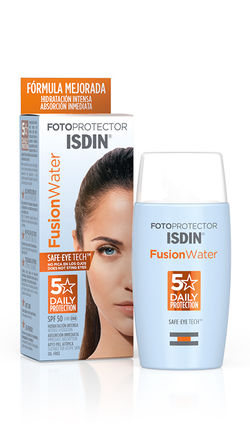 Fotoprotector FUSION WATER SPF 50, crème solaire fluide visage, peau normale à grasse