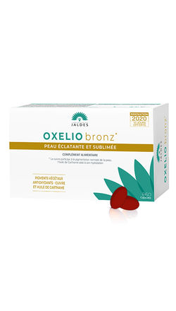 OXELIO BRONZ, complément alimentaire solaire, peaux claires à mates