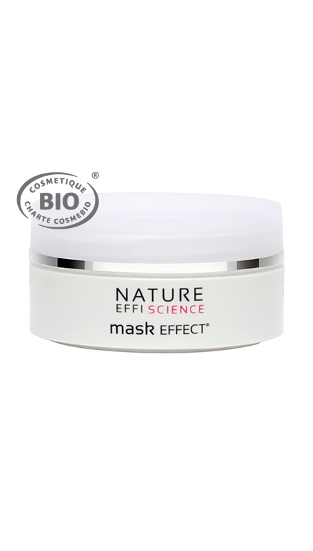 MASK EFFECT, masque anti-âge bio, hydrate, apaise et rafraîchit